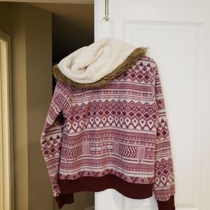 Hooded fleece jacket